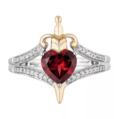 Enchanted Disney Fine Jewelry Villains Evil Queen Womens 1/10 CT. T.W