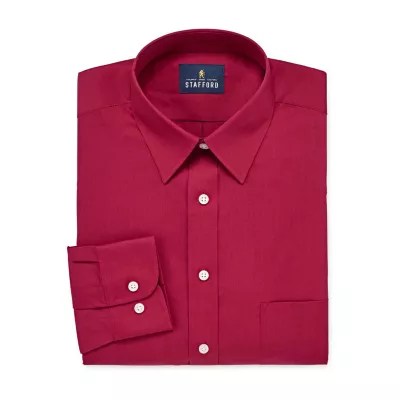 Stafford Mens Wrinkle Free Stain Resistant Stretch Dress Shirt JCPenney