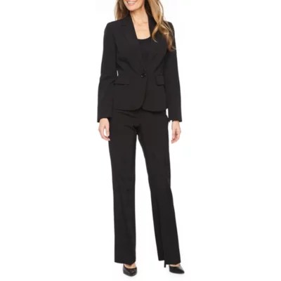 Le Suit Pant SuitJCPenney, Color Black