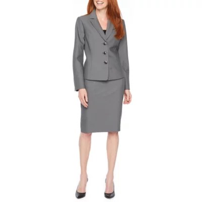Le Suit Skirt Suit, Color Grey JCPenney