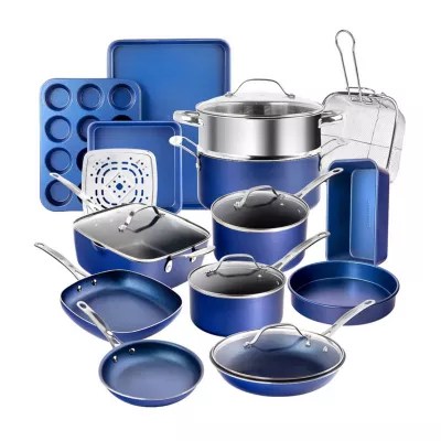 Granite Stone Blue 20pc. Nonstick Cookware and Bakeware Set, Color