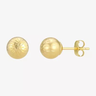 10K Gold 6mm Ball Stud Earrings JCPenney
