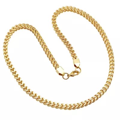 Mens 18K Gold over Stainless Steel 24 Inch Chain Necklace JCPenney
