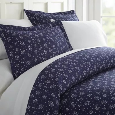 Casual Comfort Premium Ultra Soft Midnight Blossoms Duvet Cover Set