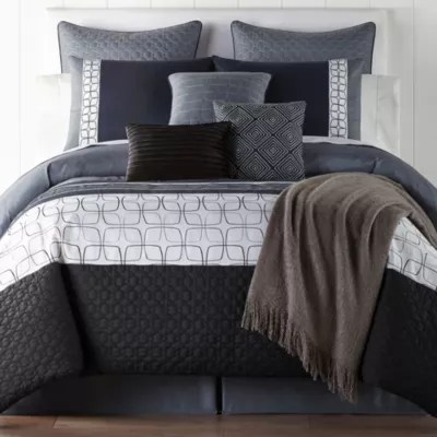 Jcpenney Black And White Bedding JCPenney Home Emmett 10 pc Comforter Set JCPenney