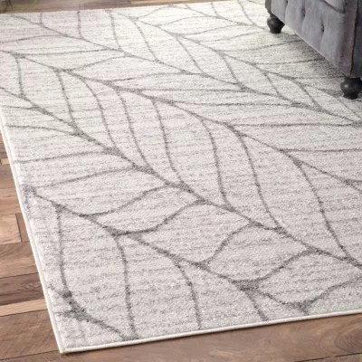 nuLoom Power Loomed Boyce Rug, Color Light Grey JCPenney