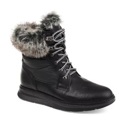 Journee Collection Womens Flurry Water Resistant Snow Boots Laceup