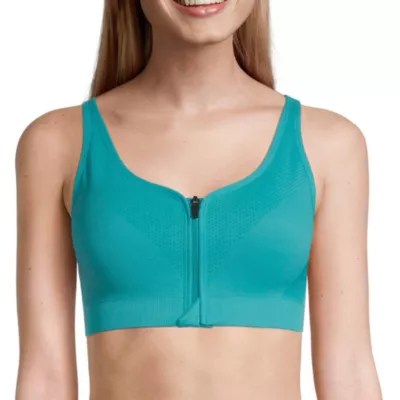 Xersion Move Zip Front Seamless Sports Bra JCPenney