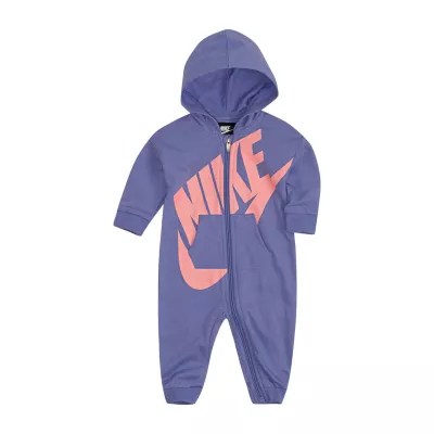 Nike Baby Girls Long Sleeve Jumpsuit, Color Twilight Pulse JCPenney