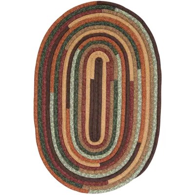 Colonial Mills® Garden Grove Reversible Braided Oval Rug, Color Forest