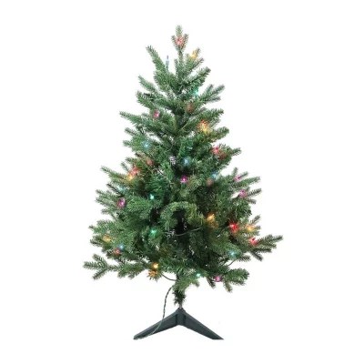 Jcpenney Pre Lit Christmas Trees Kurt Adler 3 Foot Pine PreLit Christmas Tree, Color Green JCPenney