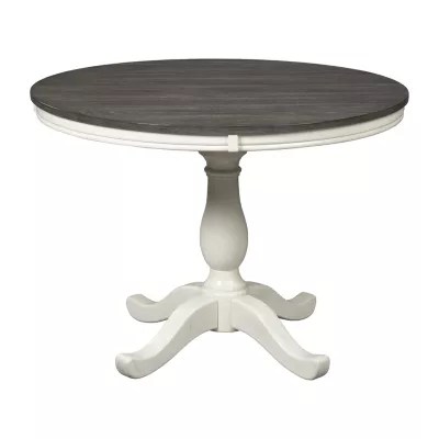 Signature Design by Ashley® Nelling Dining Table, Color White Brown