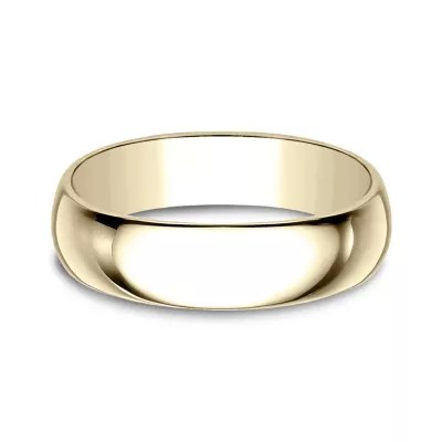 Mens 6mm 10K Yellow Gold Wedding Band JCPenney