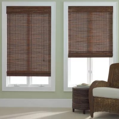 Bamboo Woven Wood Roman Shade JCPenney Home&trade; Bamboo Woven Wood Roman Shade, Color Pecan JCPenney