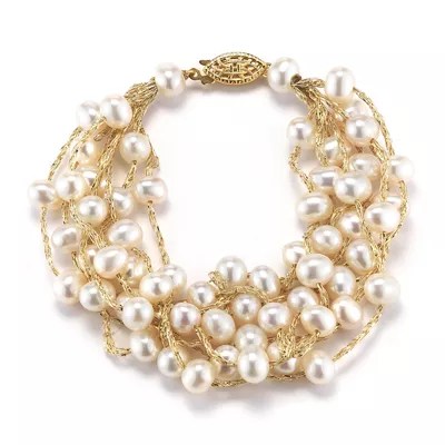 Cultured Freshwater Pearl MultiStrand Bracelet JCPenney