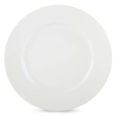 JCPenney Home™ Porcelain Whiteware Set of 4 Round Dinner PlatesJCPenney, Color