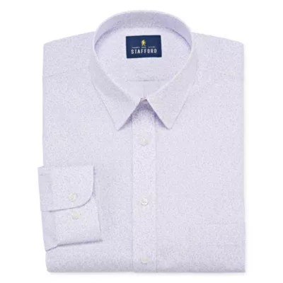 Stafford Mens Wrinkle Free Stain Resistant Stretch Super Shirt Dress