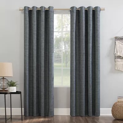 Sun Zero Kline Burlap Weave Thermal Extreme Energy Saving 100 Blackout