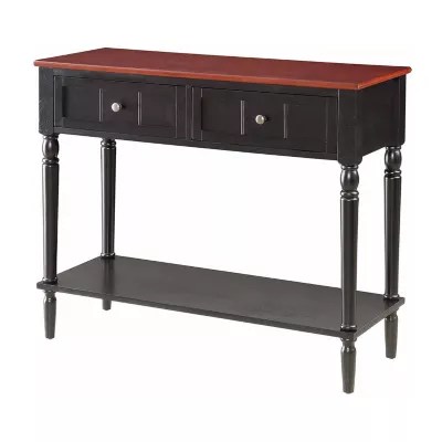 2Drawer Console Table R30159, Color Black JCPenney