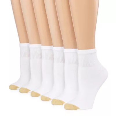 Gold Toe 6 Pair Quarter Socks WomensJCPenney