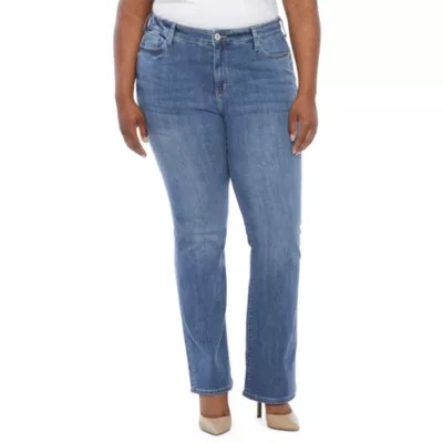 a.n.aPlus Womens Mid Rise Slim Bootcut Jean JCPenney