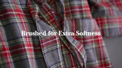 Men's Scotch Plaid Flannel Robe Robes at L.L.Bean