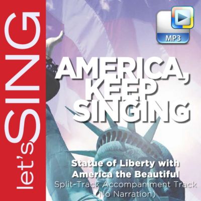 Statue of Liberty with America, the Beautiful Downloadable Split