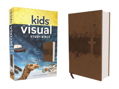 NIV, Kids' Visual Study Bible, Leathersoft, Teal, Full Color Interior.