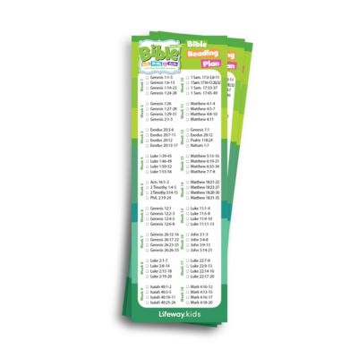Bible Skills Drills and Thrills Green Cycle Bible Reading Plan Bookmark