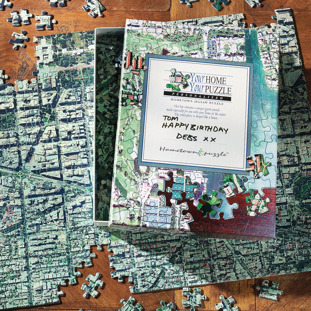 Personalized Aerial Map Jigsaw Puzzle National Geographic Store