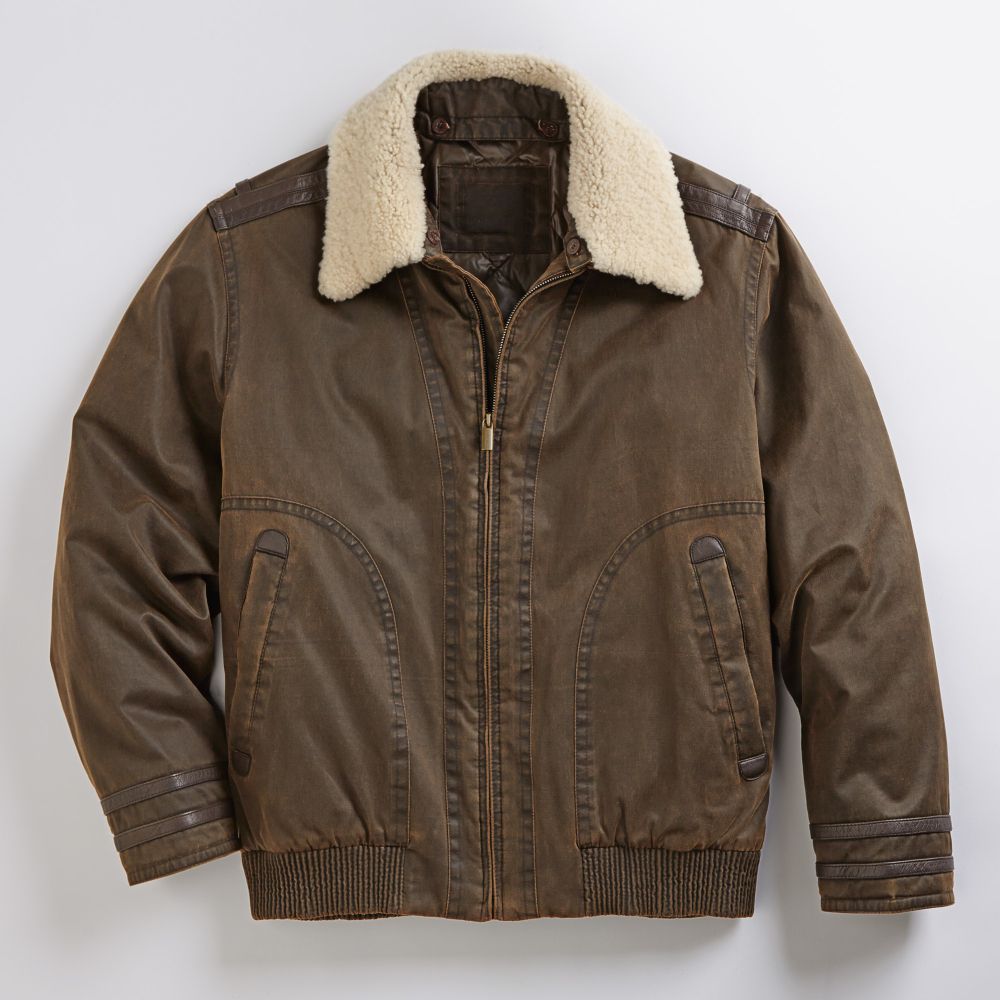 Shearling Collar Down Bomber Jacket National Geographic Store
