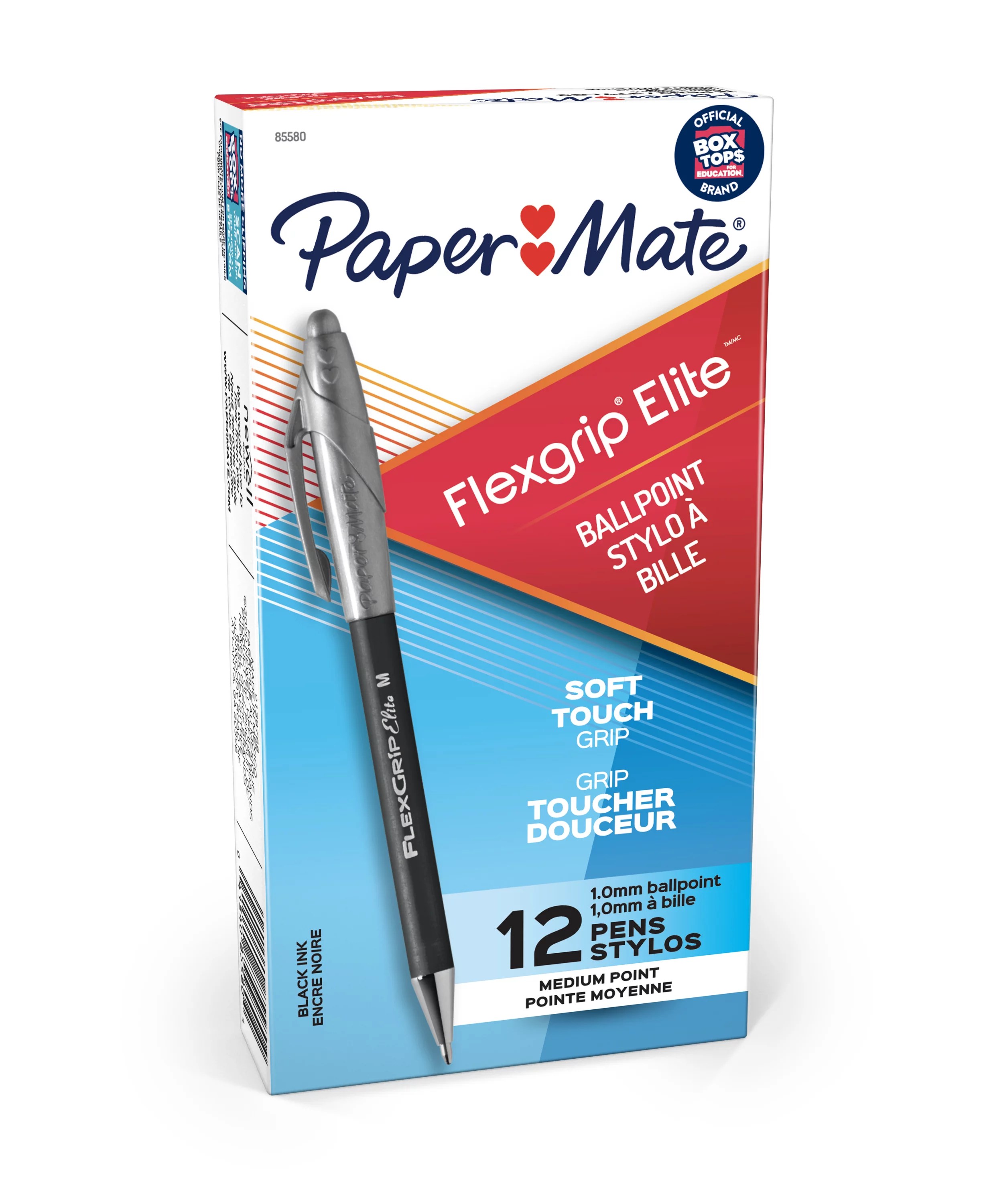 Paper Mate FlexGrip Retractable Ballpoint Pens, Medium Point (1.0mm