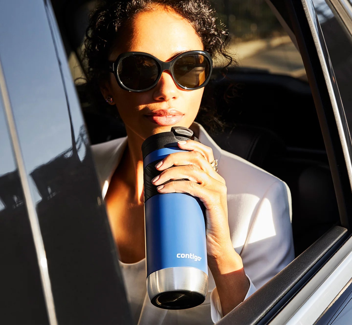 Leakproof Tumbler 470 ml Coffee Mug with BPA Free EasyClean Lid