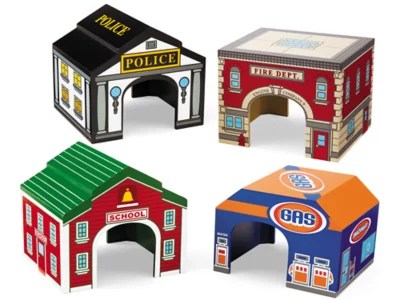 Block Play Garages Set of 4 at Lakeshore Learning
