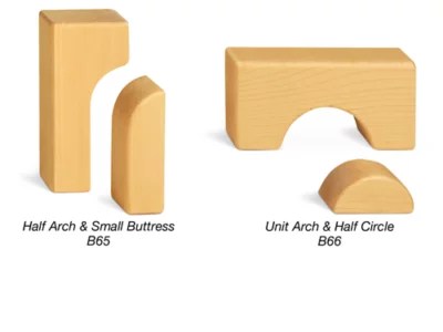 Hardwood Arch & Half Circle Unit Block at Lakeshore Learning