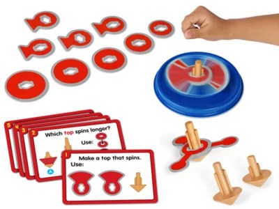 Spinning Tops STEM Challenge Kit at Lakeshore Learning