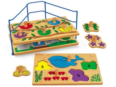 Big Knob Learning Puzzle Set at Lakeshore Learning