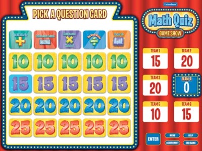 Math Quiz Game Show Gr. 13 Interactive CDROM Single License at Lakeshore Learning