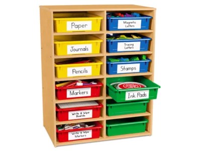 Classic Birch SpaceSaver Storage Tray Center at Lakeshore Learning