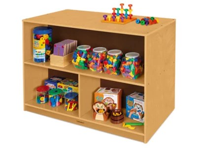 Classic Birch Preschool DoubleSided Storage Unit at Lakeshore Learning