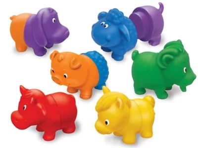Mix & Match Farm Animals Set of 6 at Lakeshore Learning
