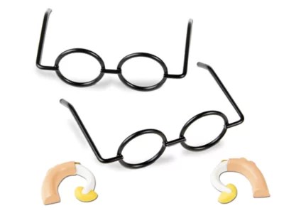 Two Hearing Aids and Two Pairs of Eyeglasses at Lakeshore Learning