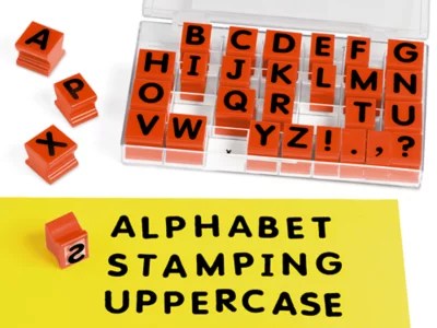 Alphabet Stamps Uppercase at Lakeshore Learning