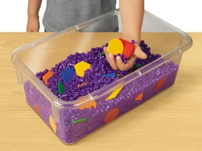 Shapes Feel & Find Sensory Tub at Lakeshore Learning