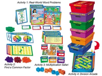 Math Activity Stations Gr. 45 Complete Set at Lakeshore Learning