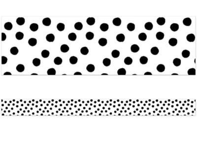 Black Painted Polka Dot Border at Lakeshore Learning