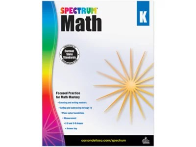 Spectrum® Math Workbook Kindergarten at Lakeshore Learning