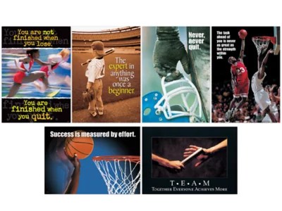 SportsThemed Motivational Poster Pack at Lakeshore Learning
