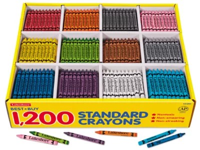 BestBuy Standard Crayons 12Color Box at Lakeshore Learning
