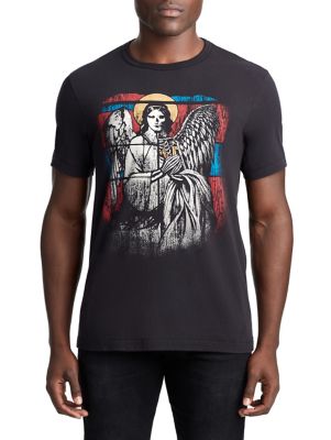 MENS GOTHIC STAINED GLASS GRAPHIC TEE